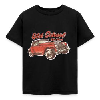 Oldtimer - Kinder T-Shirt - Schwarz - Vorne - AI Model Kid Female (0cm)