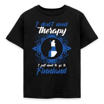 Traitement Finlande Helsinki Europe GEschenk - T-shirt Enfant - noir - Devant - AI Model Kid Female (0cm)