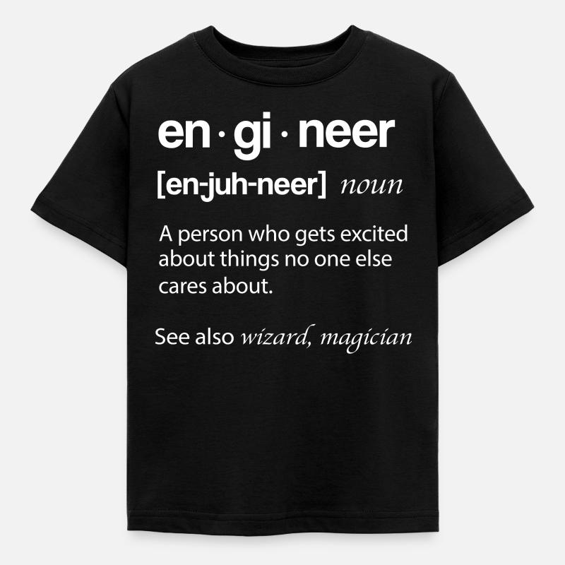 Engineer mechanical engineering - Kids' T-Shirt - black