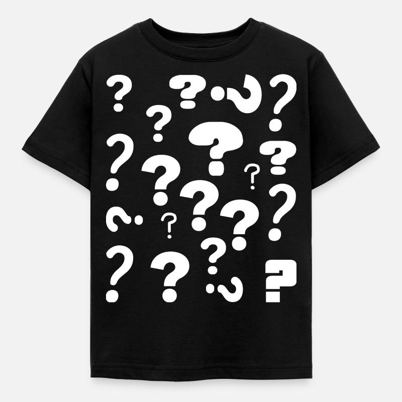 Question mark - Kids' T-Shirt - black