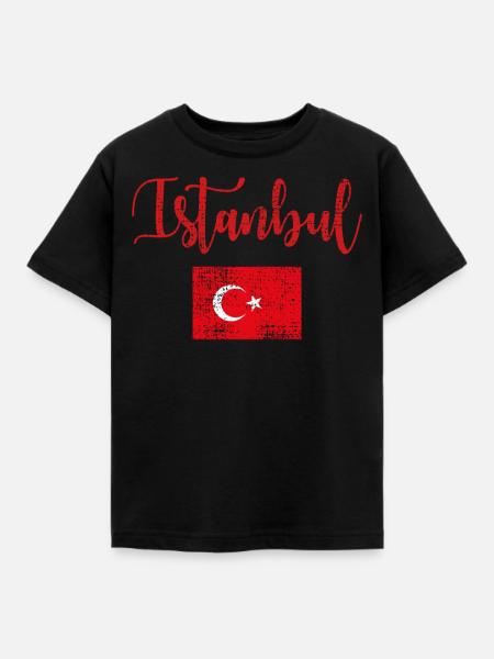 Istanbul Istanbul Istanbul - Kinder T-Shirt - Schwarz