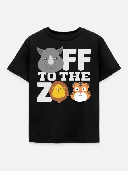 Zoo - Kinder T-Shirt - Schwarz