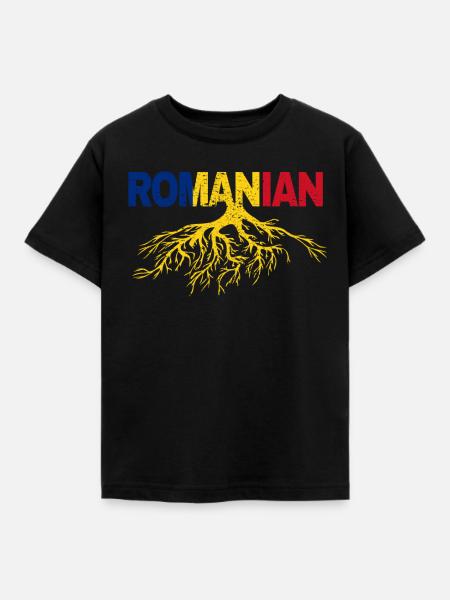 Rumänien - Kinder T-Shirt - Schwarz
