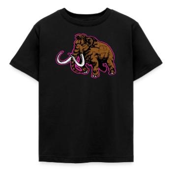 Mammut Eiszeit Elefant Achäologie Wollhaarmammut - Kinder T-Shirt - Schwarz - Vorne - AI Model Kid Female (0cm)