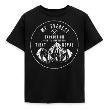 Mt. Everest Expedition - Kinder T-Shirt - Schwarz - Vorne - AI Model Kid Female (0cm)