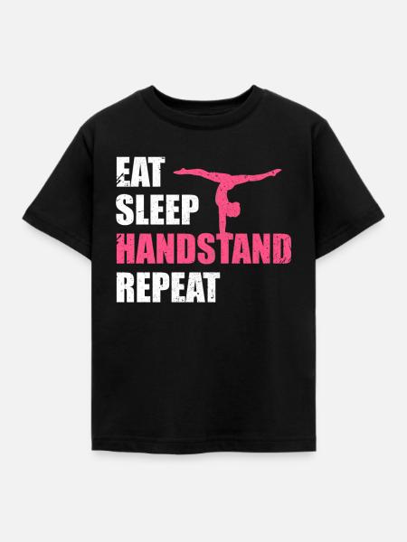 Handstand - Kinder T-Shirt - Schwarz
