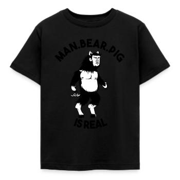 ManBearPig - T-shirt Enfant - noir - Devant - AI Model Kid Female (0cm)