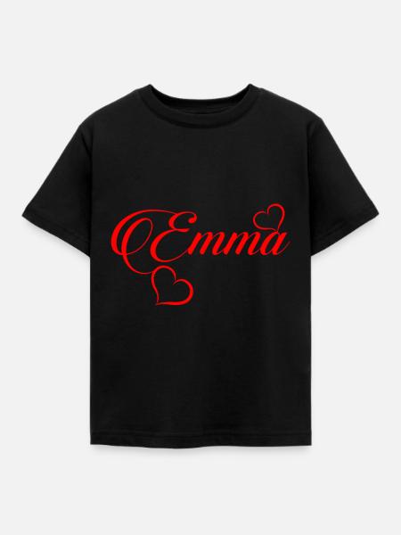 Emma - Kinder T-Shirt - Schwarz