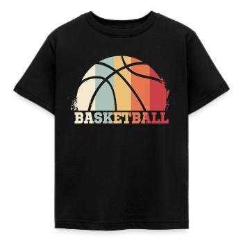 basket - T-shirt barn - svart - Fram - AI Model Kid Female (0cm)