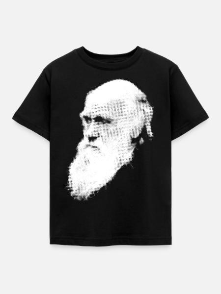 Darwin - Kinder T-Shirt - Schwarz