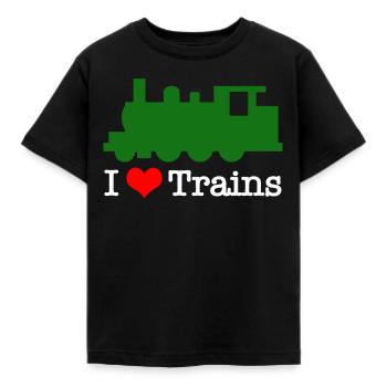 Zuege Liebe Bahn - Kinder T-Shirt - Schwarz - Vorne - AI Model Kid Female (0cm)