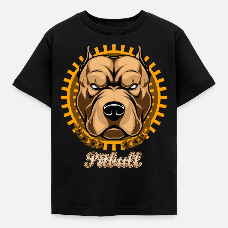 Pitbull - Kids' T-Shirt - black