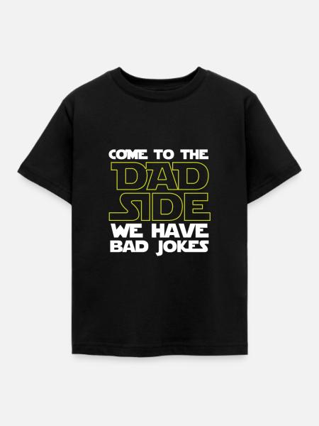 Dad Side - Kinder T-Shirt - Schwarz
