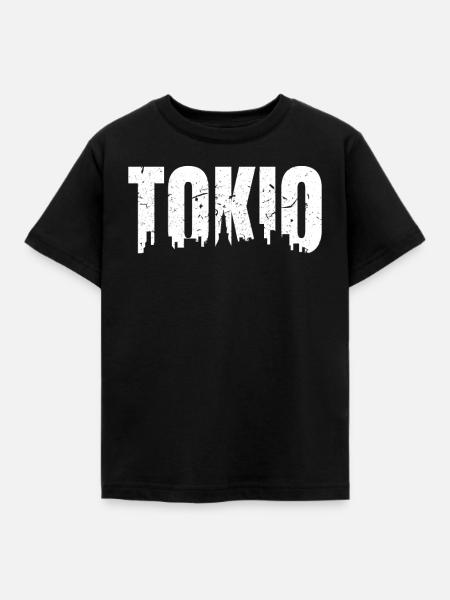 Tokio - Kinder T-Shirt - Schwarz