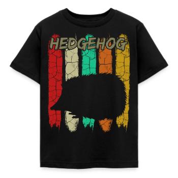 Igel - Kinder T-Shirt - Schwarz - Vorne - AI Model Kid Female (0cm)