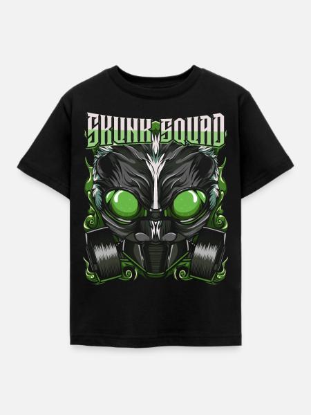 Stinktier - Kinder T-Shirt - Schwarz