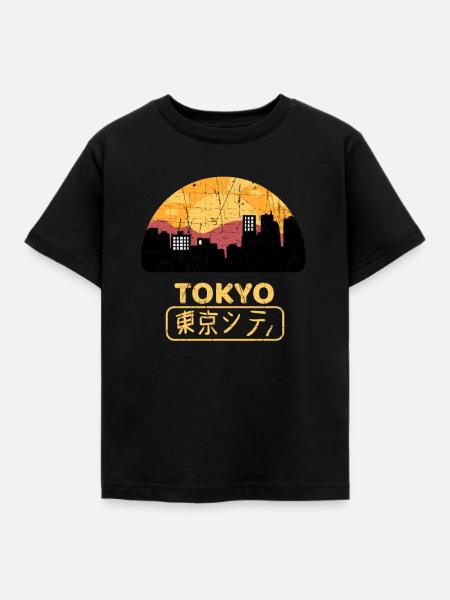 Tokio Japan - Kinder T-Shirt - Schwarz