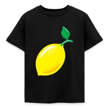 Cadeau citron citron vert aigre - T-shirt Enfant - noir - Devant - AI Model Kid Female (0cm)