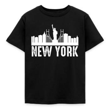 New York - Kinder T-Shirt - Schwarz - Vorne - AI Model Kid Female (0cm)