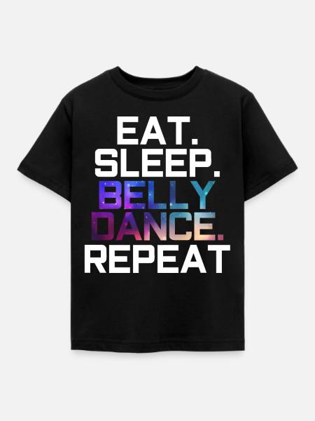 Bauchtanz - Kinder T-Shirt - Schwarz