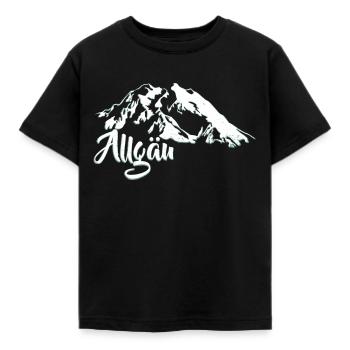 Allgäu montagne I randonnée Tshirt bleu I cadeau - T-shirt Enfant - noir - Devant - AI Model Kid Female (0cm)