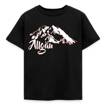 Allgäu Mountains I Alm and Wiesn - Kids' T-Shirt - black - Front - AI Model Kid Female (0cm)
