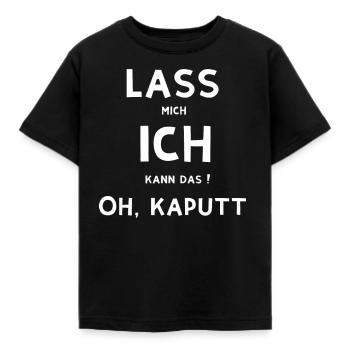 Lass mich ich kann das ! - Kinder T-Shirt - Schwarz - Vorne - AI Model Kid Female (0cm)