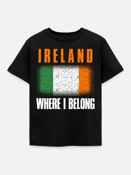 Irland - Kinder T-Shirt - Schwarz
