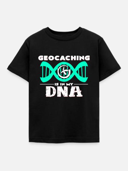 Geocaching - Kinder T-Shirt - Schwarz