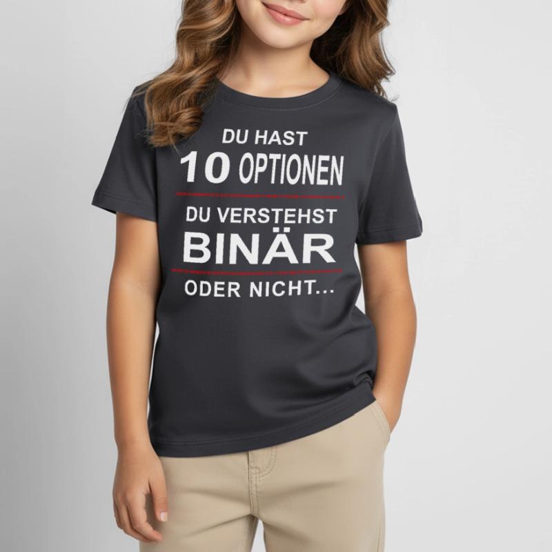 Binary joke 4 computer scientists programmers Kids' T-Shirt