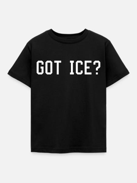 Eis - Kinder T-Shirt - Schwarz