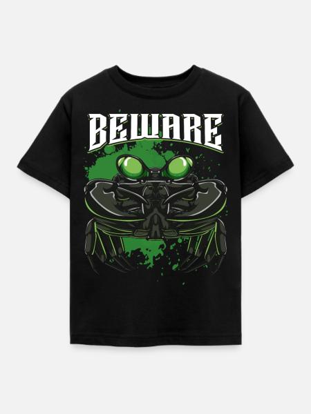 Krabbe - Kinder T-Shirt - Schwarz