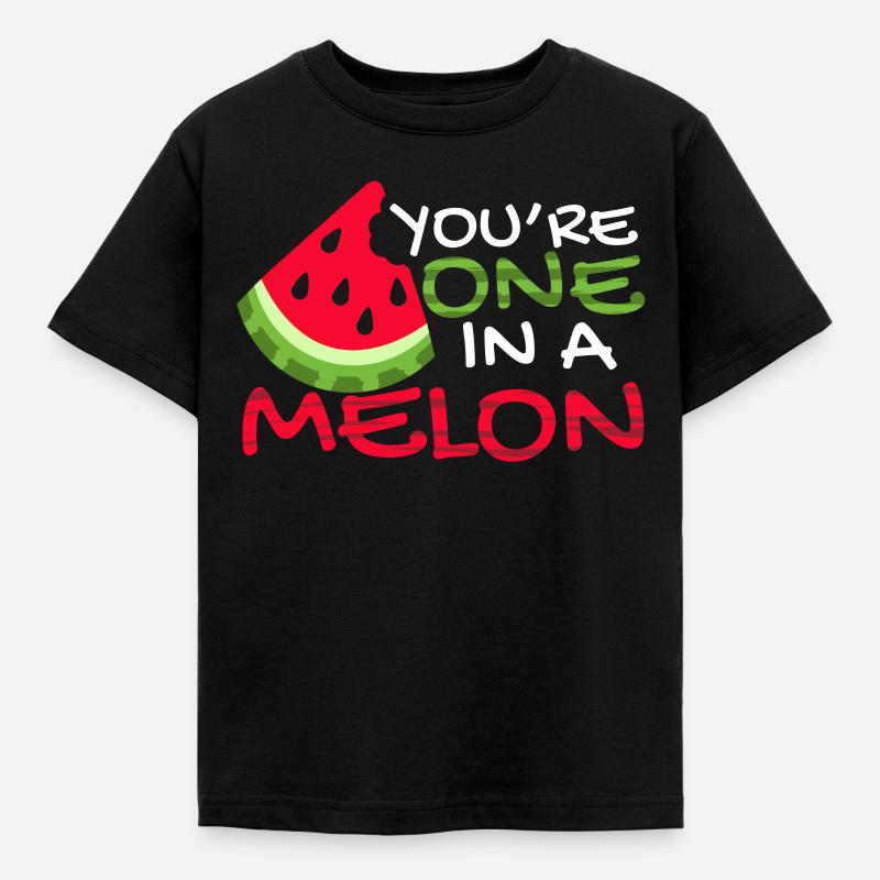 Pastèque pastèque cadeau d'été juteux - T-shirt Enfant - noir