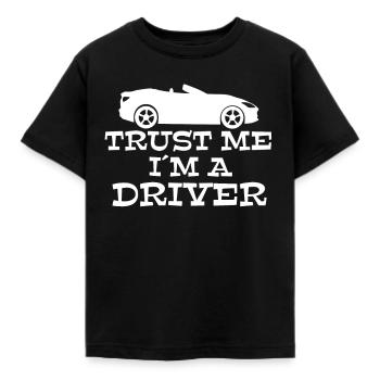 Autofahrer - Kinder T-Shirt - Schwarz - Vorne - AI Model Kid Female (0cm)