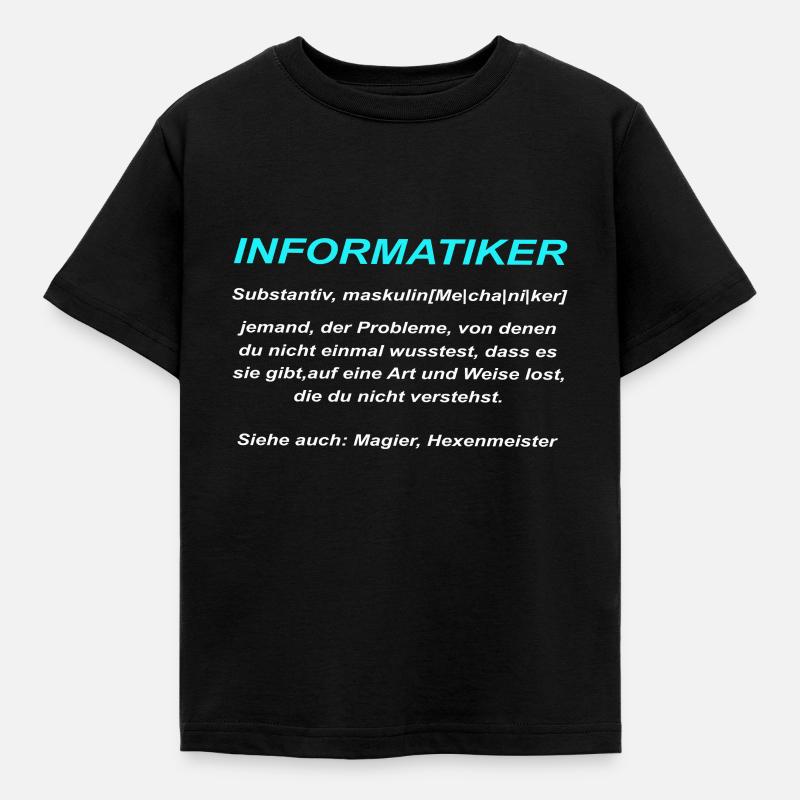 Computer (Definition) - Kinder T-Shirt - Schwarz