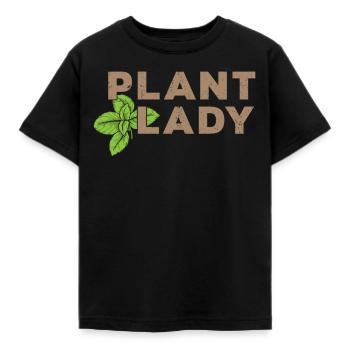 Plant lady - Kids' T-Shirt - black - Front - AI Model Kid Female (0cm)