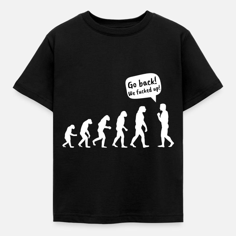 Tee-shirt rigolo sport d'évolution - T-shirt Enfant - noir