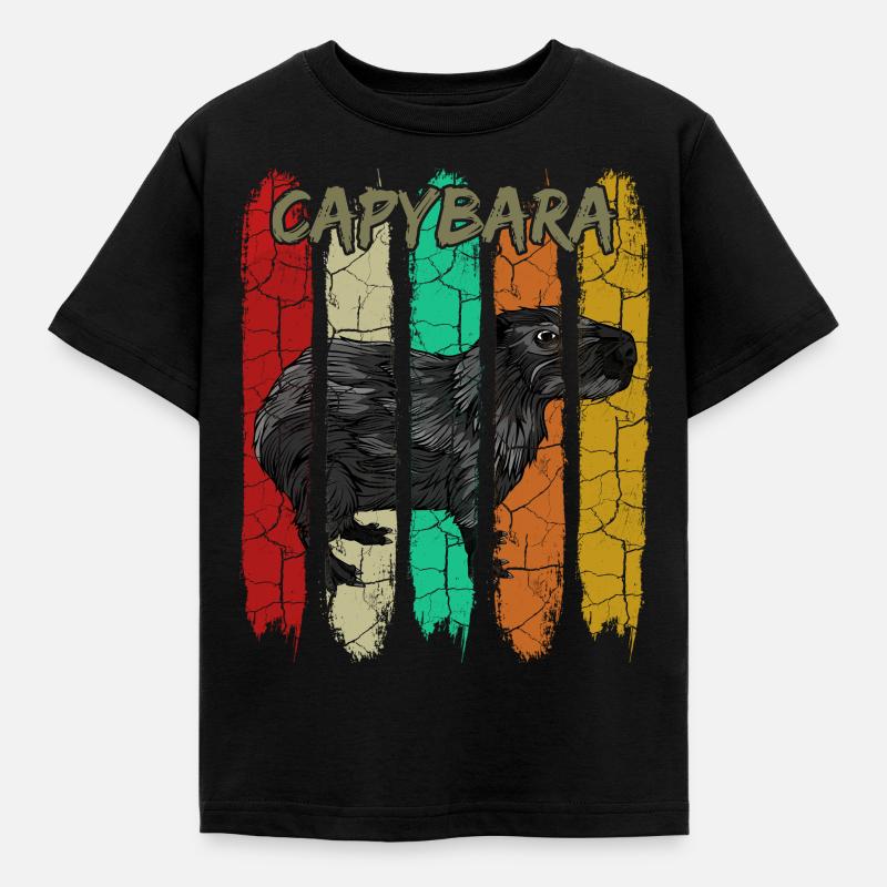 Capybara - Kids' T-Shirt - black