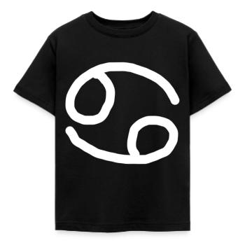 Sternzeichen Krebs - Kinder T-Shirt - Schwarz - Vorne - AI Model Kid Female (0cm)