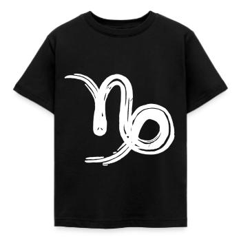 Sternzeichen Steinbock - Kinder T-Shirt - Schwarz - Vorne - AI Model Kid Female (0cm)