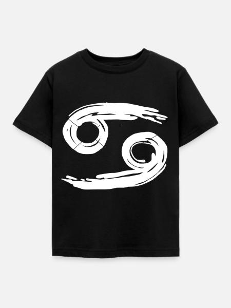 Sternzeichen Krebs - Kinder T-Shirt - Schwarz