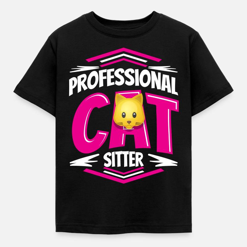 Cadeau de conception de chat pour animaux de compagnie et chaton - T-shirt Enfant - noir