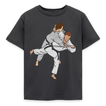 Judo cadeau de combat ceinture compétition - T-shirt Enfant - charbon - Devant - AI Model Kid Female (0cm)