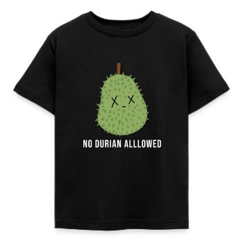 No Durian Allowed - Kids' T-Shirt - black - Front - AI Model Kid Female (0cm)