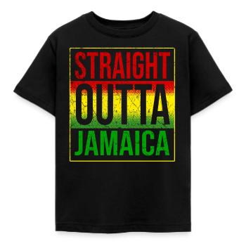Jamaïque - T-shirt Enfant - noir - Devant - AI Model Kid Female (0cm)