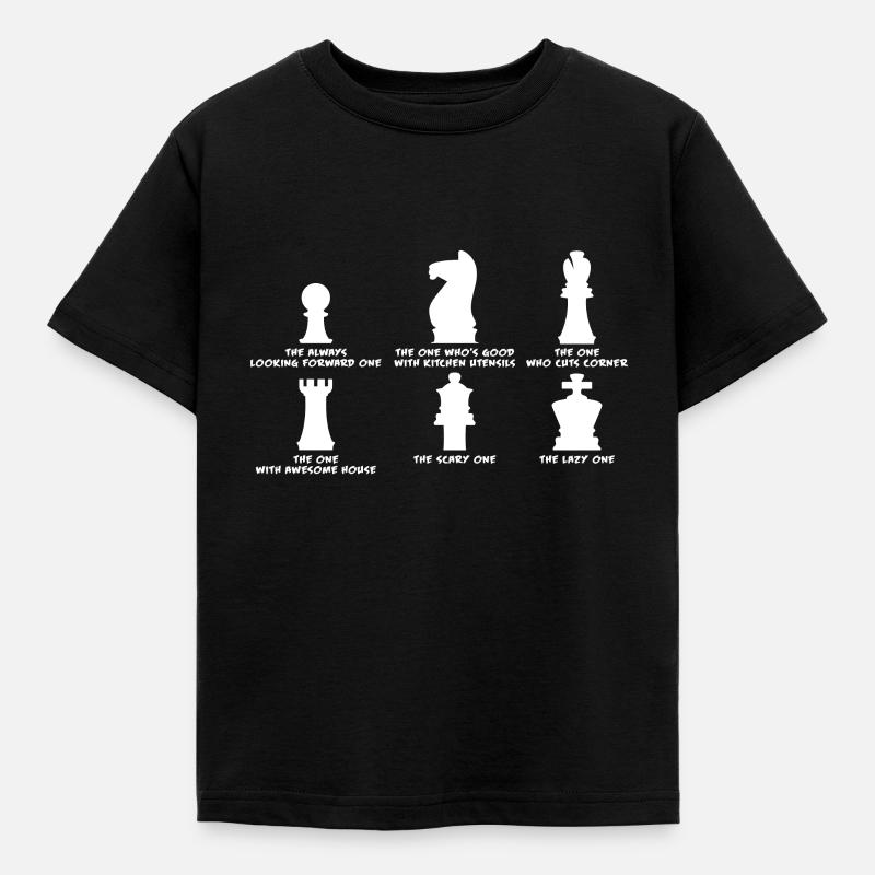 échecs - T-shirt Enfant - noir