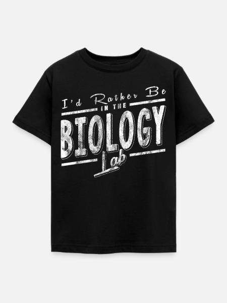 Biology Lab - Kinder T-Shirt - Schwarz