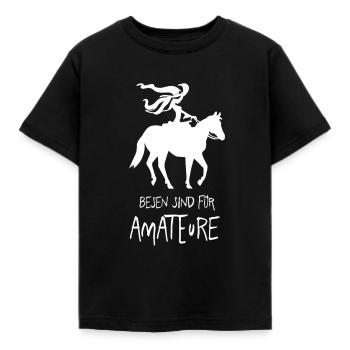Snes are for amateurs. Western Riding Witch Horse - Kids' T-Shirt - black - Front - AI Model Kid Female (0cm)