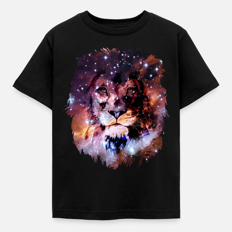 lion - Kids' T-Shirt - black