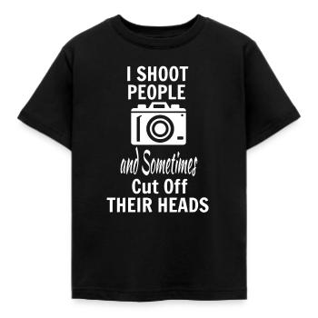 Fotografie - Kinder T-Shirt - Schwarz - Vorne - AI Model Kid Female (0cm)